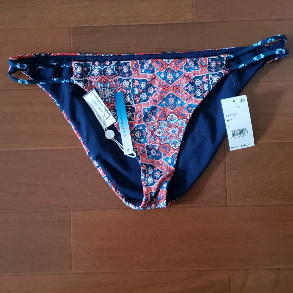 Lucky Brand boho strappy bikini bottoms (0426)